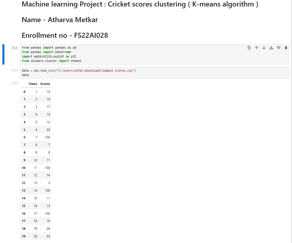 Screenshot of code